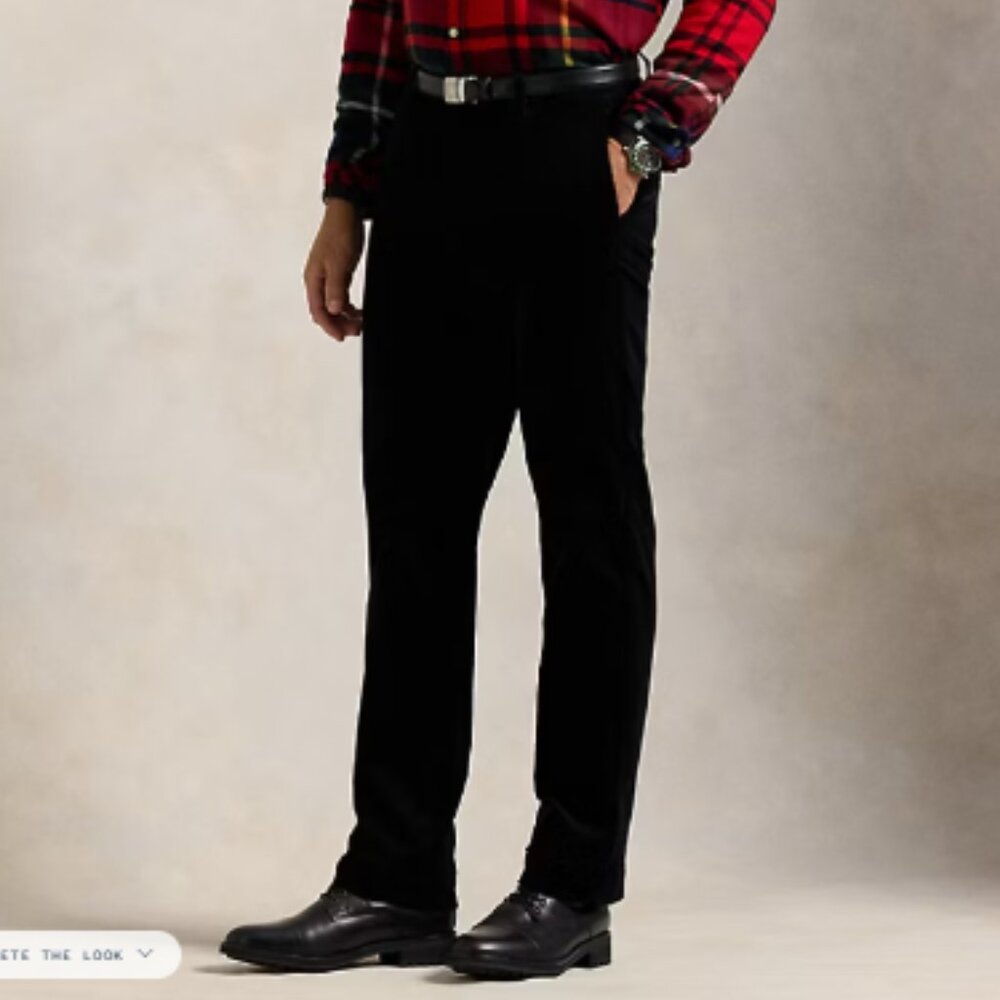 Polo Ralph Lauren – Stretch Classic Fit Black Corduroy Pants 34 X 32